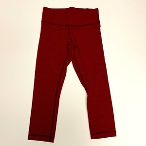 Lululemon Wunder Under Stripe Cotton Leggings